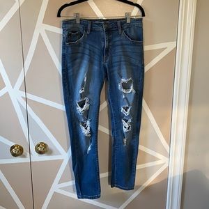 Stretchy Distressed Jeans